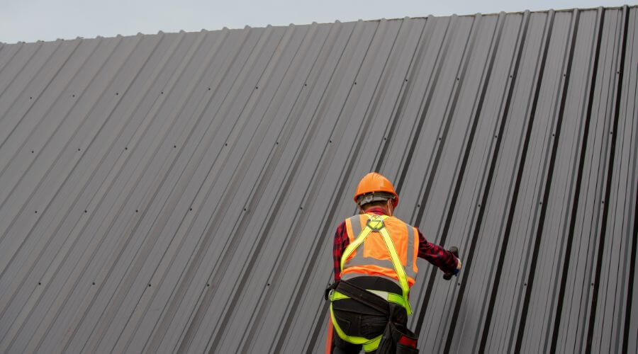 Professional metal roof installation in Evansville, MN